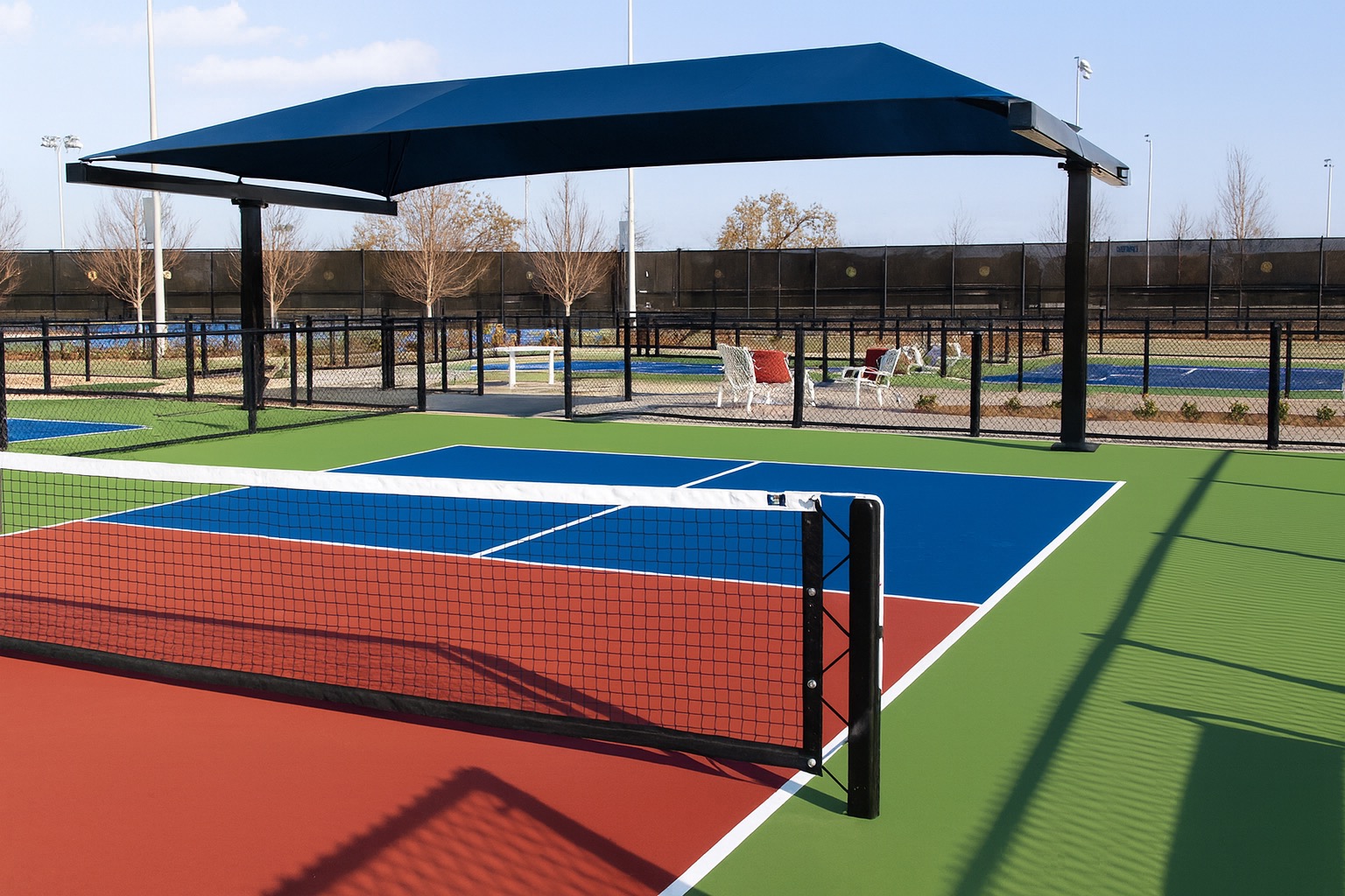 Mái che sân pickleball